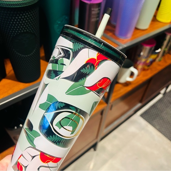 Starbucks Exclusive Alison Bremmer Floral Design Tumbler Cup New 2024 Release - Picture 6 of 16
